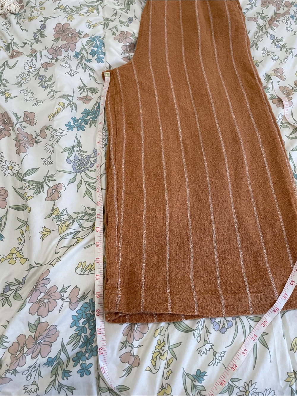 Cost Plus World Market Rust Brown Striped Knit Romper - Picture 6 of 7